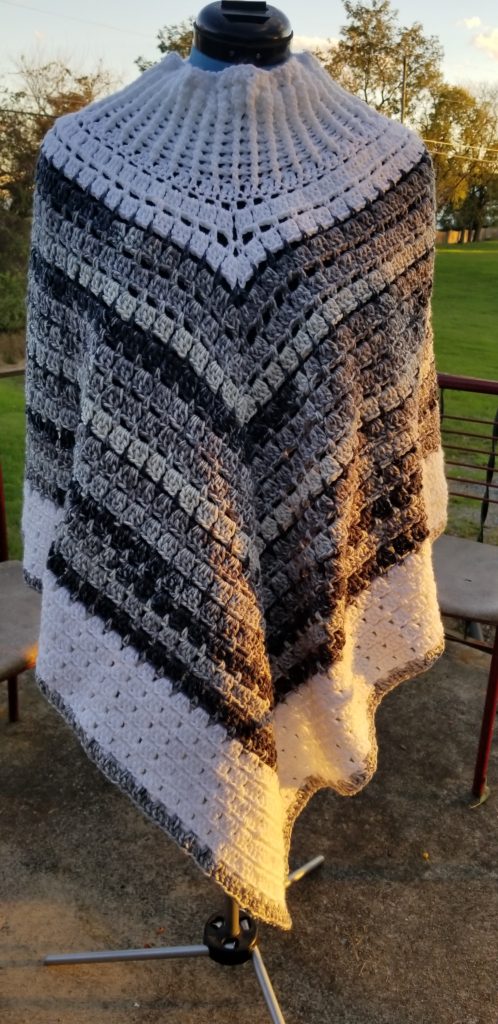 crocheted poncho